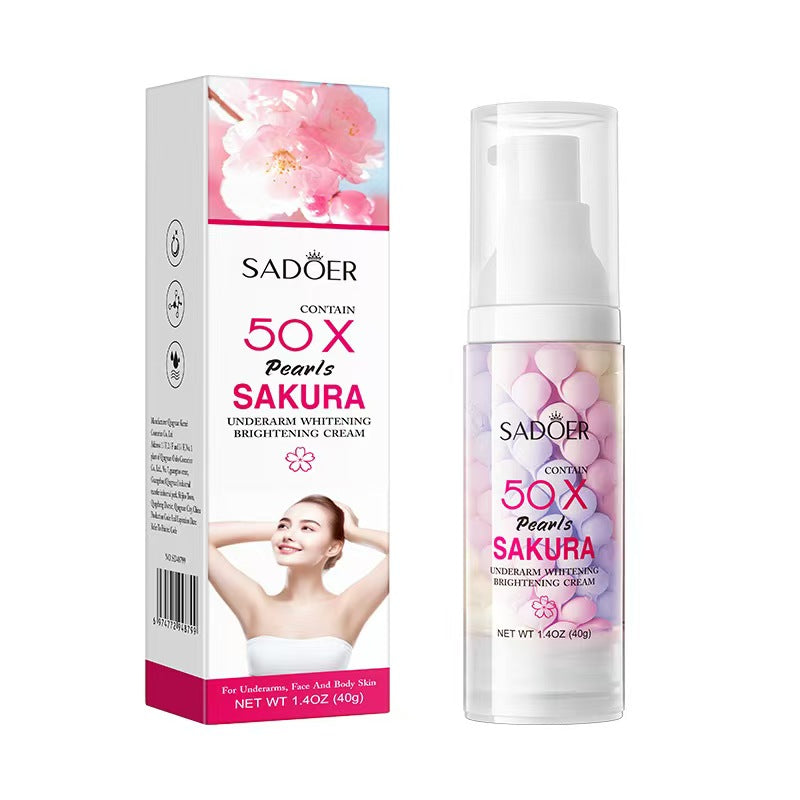 Sakura Pearl Underarm Whitening and Brightening Cream Hydrating Body Lotion