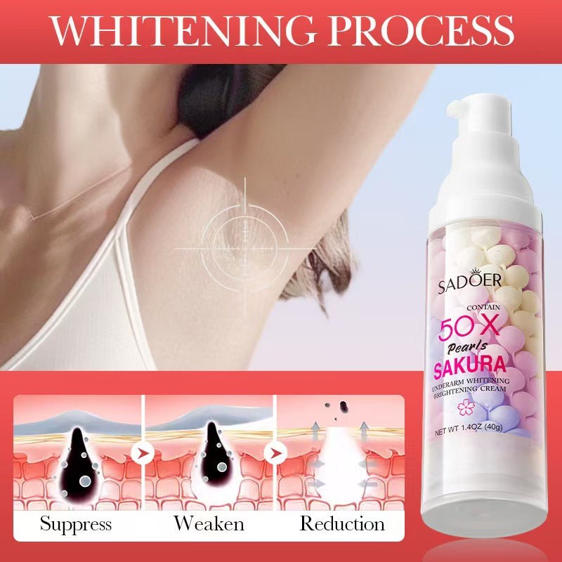 Sakura Pearl Underarm Whitening and Brightening Cream Hydrating Body Lotion